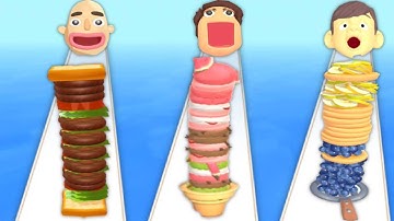 SANDWICH RUNNER vs ICE CREAM RUN vs PANCAKE RUN - Triple Game