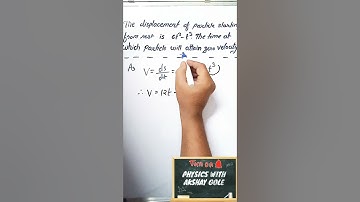The displacement of particle starting from rest is 6t2-t3. The time at which particle attain V=0