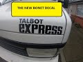 Just A Plug For A New Addition To The Talbot Store, A New Bonnet Vinyl Decal Sticker