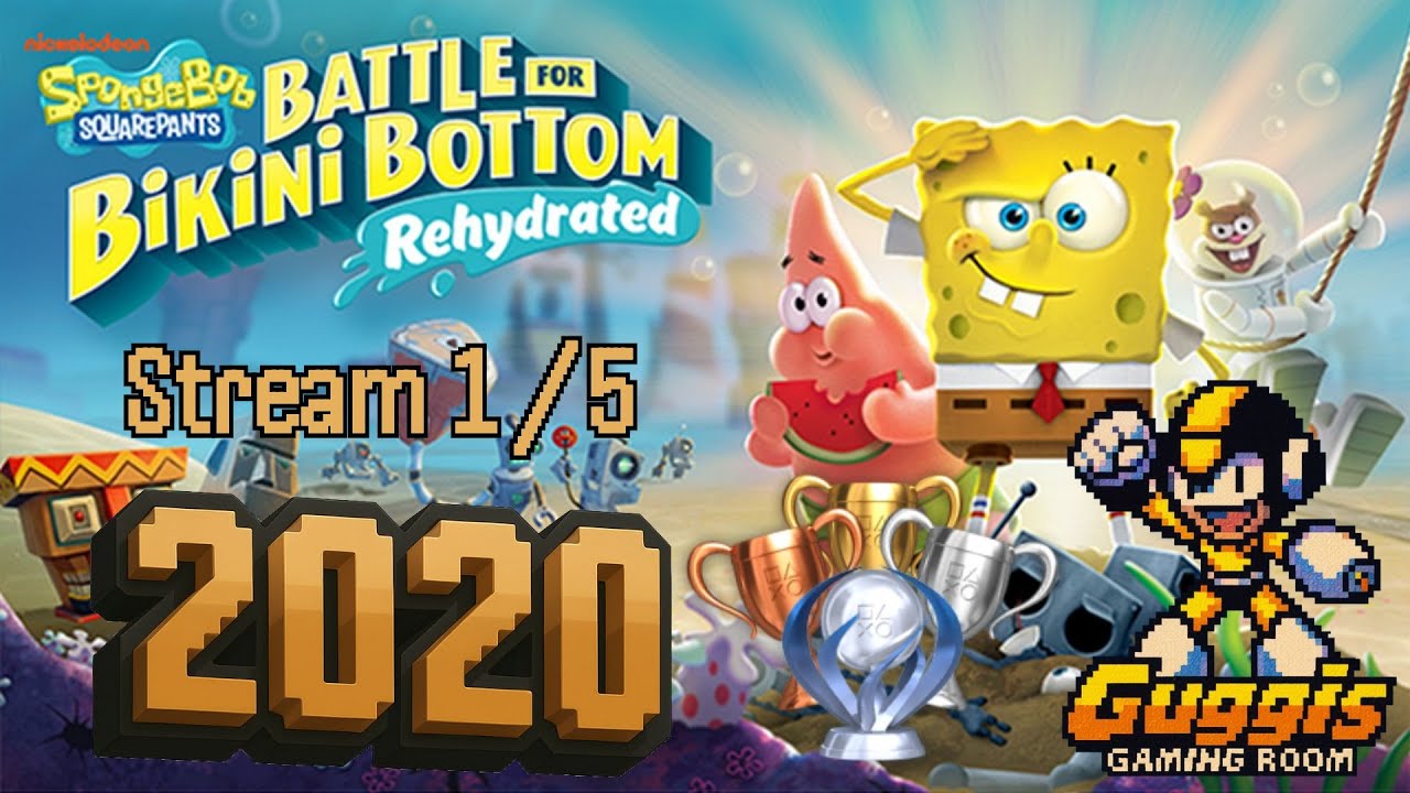 Spongebob Schwammkopf Battle for Bikini Bottom Dehydrated 🕹️ 1/5 Platin Run 🕹️ Twitch Stream 2020