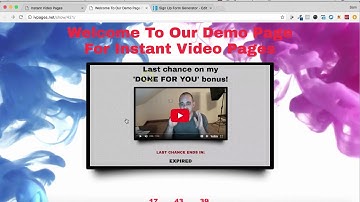 Instant Video Pages Demo