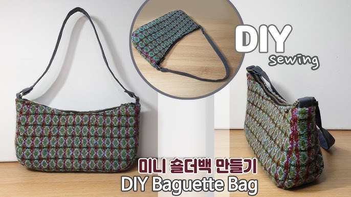 DIY baguette shoulder bag tutorial (free pattern) 