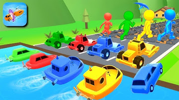 🚗Shape shifting running funny games all levels 1676