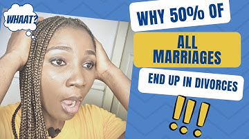 WHY: 50% of all marriages end up in DIVORCES. S.01 Episode 01  #marriage #divorce #neneverse