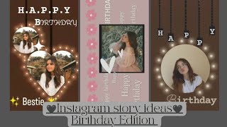 Creative instagram story ideas for BIRTHDAY 🎉️#foryou #instagram #trending #creative #birthday