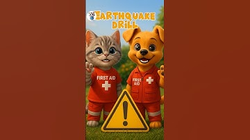 Earthquake Drill for Kids 🚨 | Learn Safety with JellyPink  #family #education #cartoon #tips