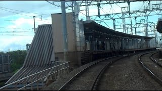 前方展望 2018.10.06 阪急 京都線 西山天王山駅～大山崎駅間 5300系 5302F 準急 梅田 行き 阪急電鉄 阪急電車