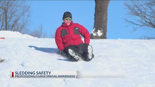 Experts share tips on how to stay safe while sledding, enjoying snow