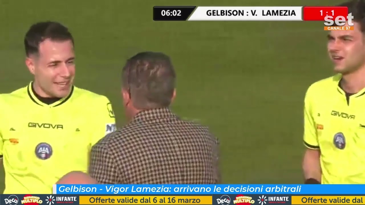 Gelbison - Vigor Lamezia: arrivano le decisioni arbitrali