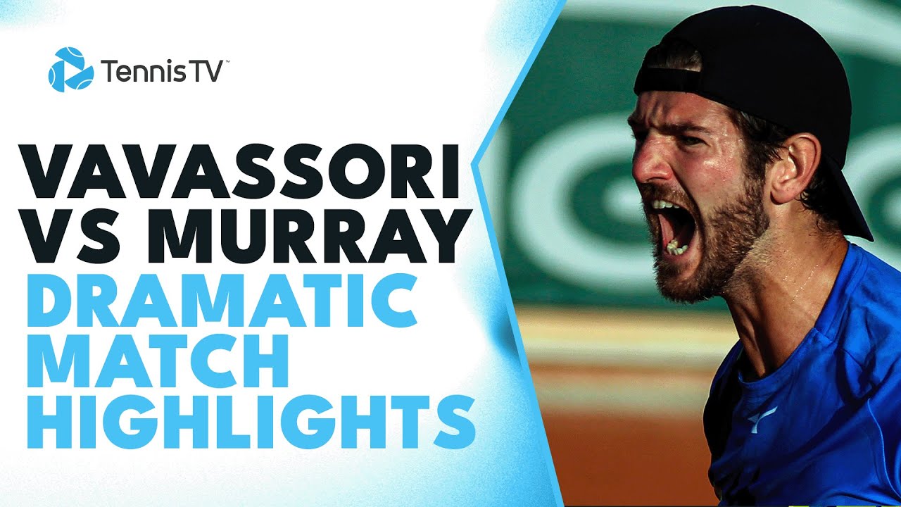 Andy Murray vs Andrea Vavassori Dramatic Match Highlights Madrid 2023