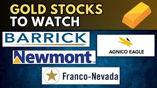 Prepare For The Gold Rally! Barrick, Newmont, FrancoNevada & Agnico Eagle Mines Stock Reviews!