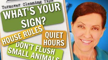 Airbnb House Rules and Signs - Welcoming Guests