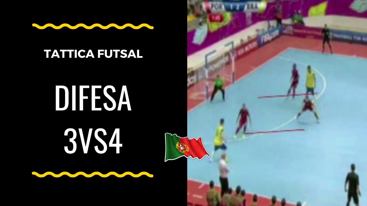 Tattica Futsal: inferiorità numeriche, difesa 3vs4