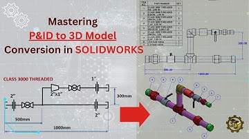 ⚡  3D Modeling: Create Piping from P&ID Schematics