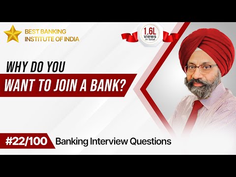 Why do you want to join a bank? | Best Answer For Banking Aspirants | Mr. Jasbir Singh | IPB India |