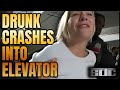 Drunk Nurse Crashes Into Elevator