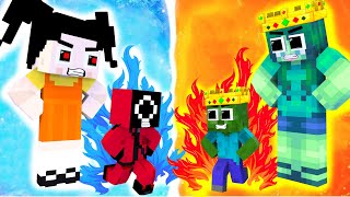 Monster School : Squid Game Parody Baby Zombie Help Poor Mother - Sad Story - Minecraft Animation