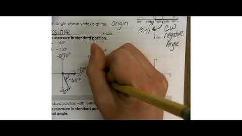 13 2 Define General Angles and Use Radian Measure Day 1 PART 1
