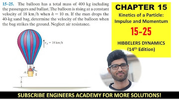 15-25 Kinetics of Particle: Impulse and Momentum (Chapter 15: Hibbeler Dynamics) Engineers Academy