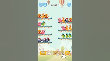 Bird Sort Color Puzzle Game | Level 11 #shorts #games