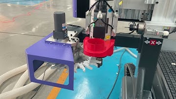 AKM2030D ATC CNC Router machine with side drilling spindle machine