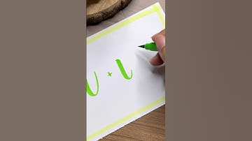How to write the letter “ u “ #calligraphy #shorts #youtubeshorts #viral #shortvideo