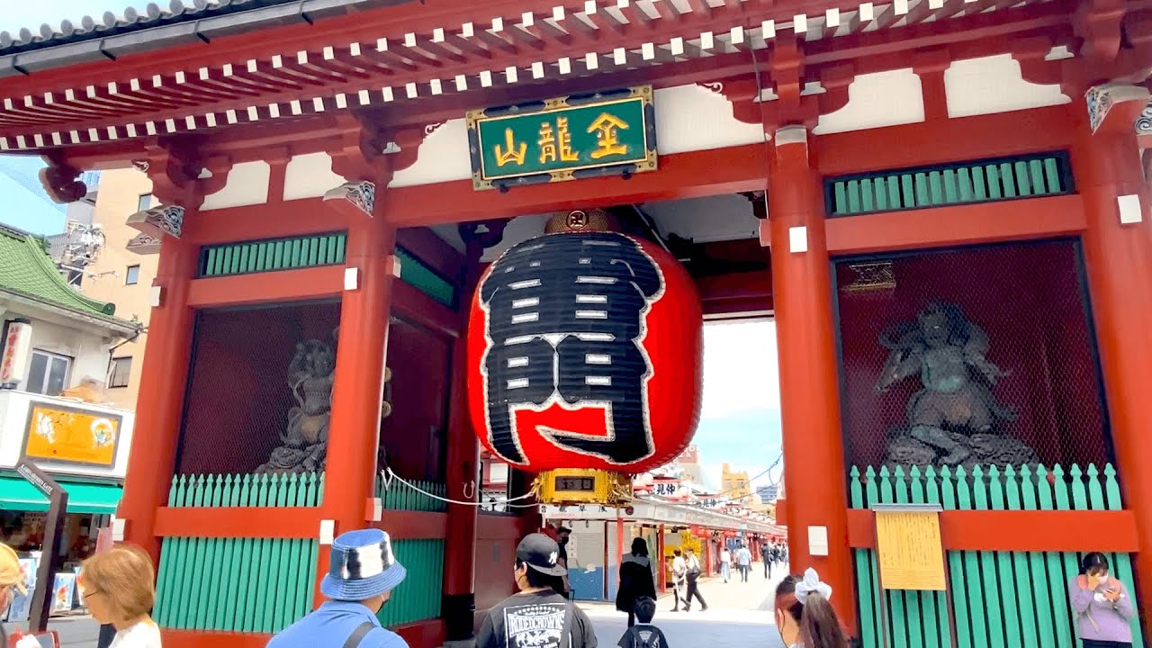  【日本の観光地散歩】浅草寺を歩いてみた。浅草駅〜雷門〜仲見世通り〜浅草寺を散策