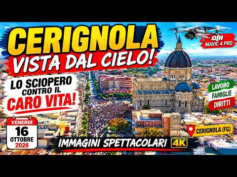 Video CERIGNOLA VISTA DAL CIELO! Lo sciopero contro il CARO VITA .Riprese con @anatale73