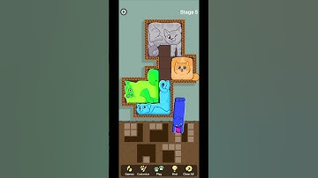 Level 5 Puzzle Cat Game. 🐱                         #puzzle #cat #games #shorts #video