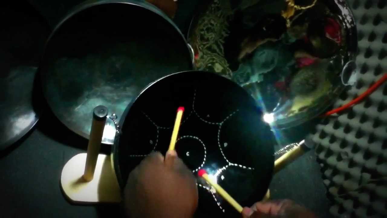 PanStream - 11" Mini Steel Pan Drum in C Major - painted