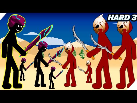 Видео: Неожиданная АТАКА УБИМАГОВ! - Stick war legacy HARD #3 (Безумно)