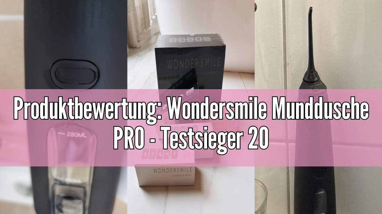 Produktbewertung: Wondersmile Munddusche PRO - Testsieger 2024-100 Tage risikofrei testen - SmoothFl