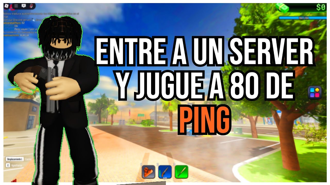 💥JUGUE en un SERVIDOR en DONDE voy A 80 PING!! POR PRIMERA VEZ Y ASI FUE MI REACCION!! block spin