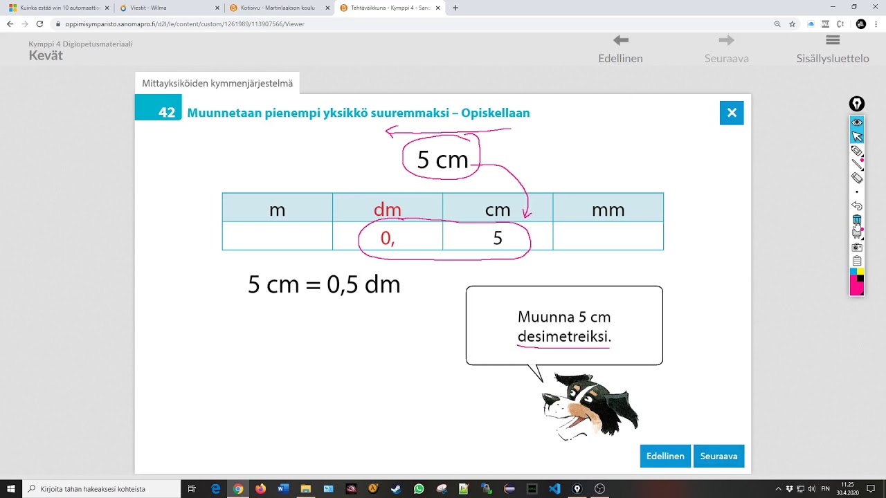 42. Muunnetaan pienempi yksikkö suuremmaksi (matematiikka)