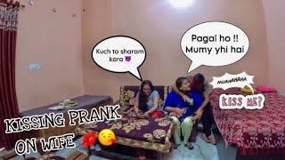 Kissing prank on wife ??Ruhi Gone Romantic ?| Couple Prank Tv