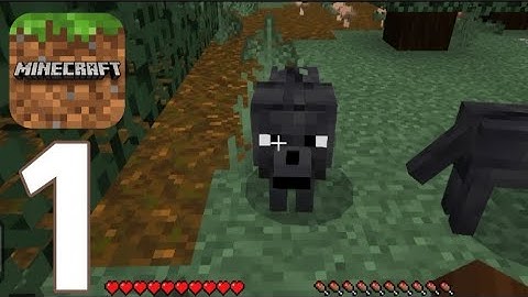 Minecraft: Pocket Edition - Gameplay Walkthrough Part 1 survival (iOS, Android)