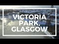 The first day of Spring flying over Glasgow&#39;s Victoria Park