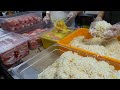 줄서서 먹는 치즈돈까스, 치즈떡갈비 / cheese pork cutlet, cheese Tteokgalbi - korean street food