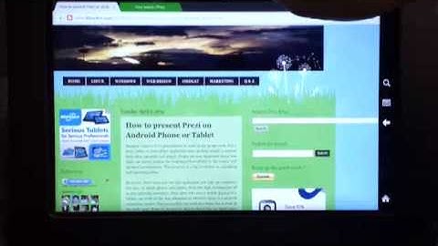 Present Prezi on Android Phone or Tablet