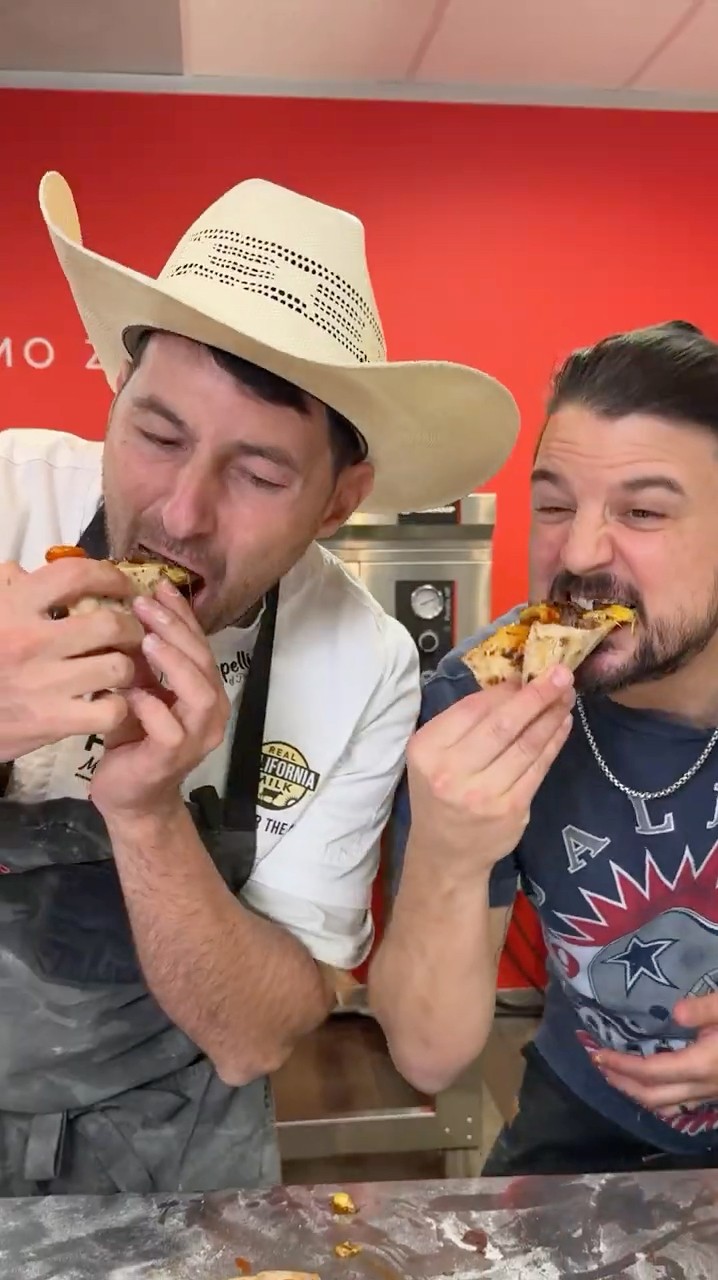 Texas Brisket Pizza w/ @vitoiacopelli  ? #shorts