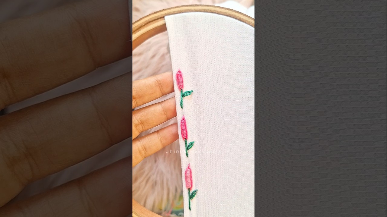 Beautiful flower embroidery tricks 