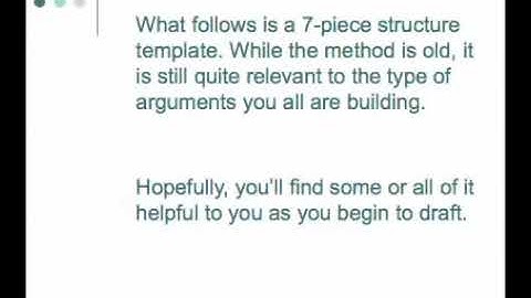 Classical Essay Structure