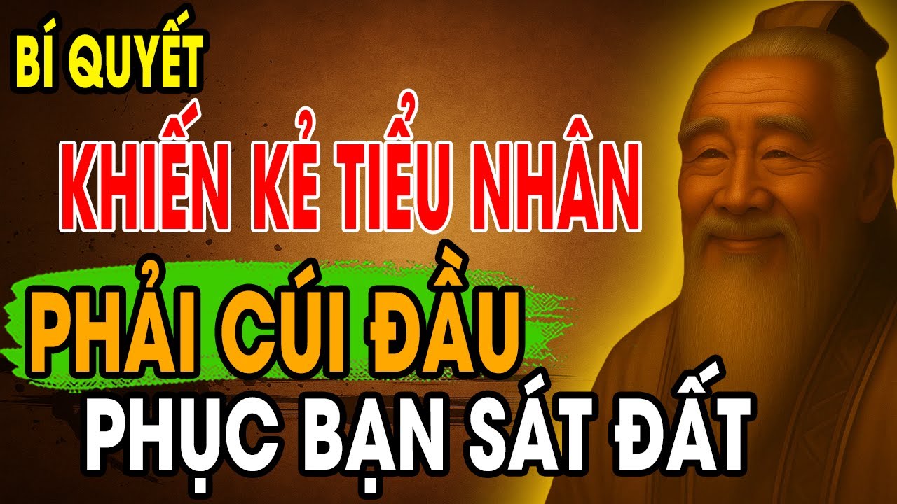 CỔ NHÂN DẠY: Bí Quyết Sống Khôn Ngoan khiến Kẻ Tiểu Nhân phải CÚI ĐẦU ...
