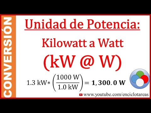 Vidéo: Comment Convertir Des Kilowatts En Wats