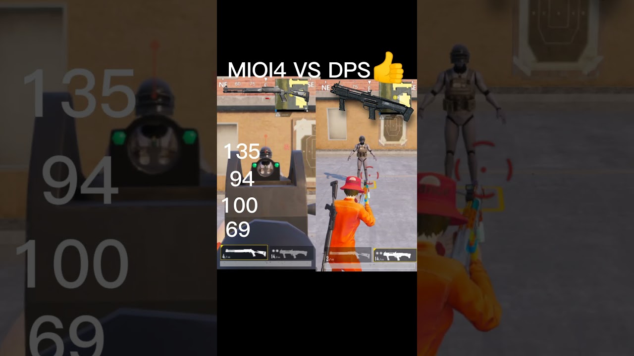MIOI4 VS DPS👍 Damage Test in pubg mobile 