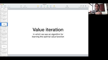 CS825 lecture 7.3 - Value iteration