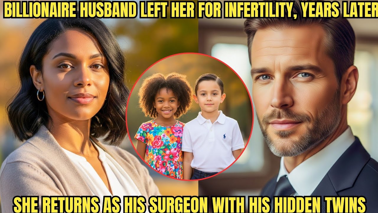 HER BILLIONAIRE HUSBAND LEFT HER FOR INFERTILITY—YEARS LATER, SHE RETURNS AS HIS SURGEON WITH HIS...