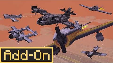 The ABSOLUTE BEST Airplanes Addon for Minecraft Bedrock 20 Planes