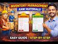 Build a Raw Material Inventory System in Excel | Issue &amp; Receive Tracking (Step-by-Step)