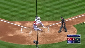 STL@COL: Wong plates Hazelbaker with sac fly to right